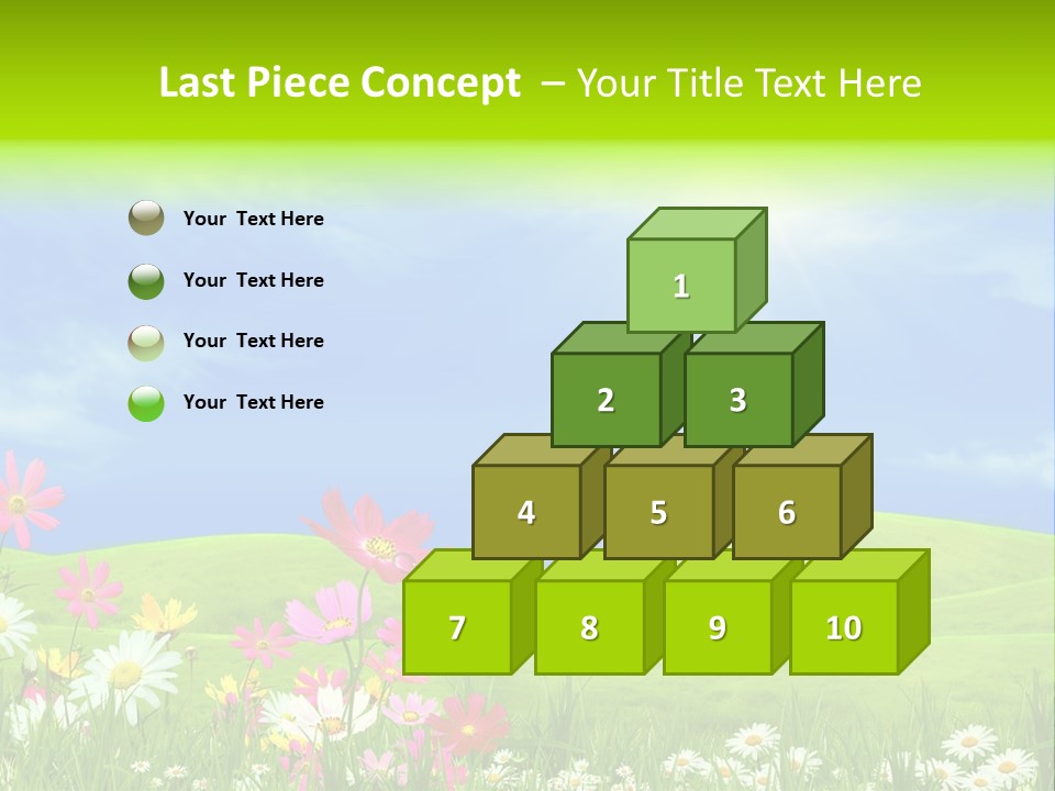 Morning View Flower PowerPoint Template