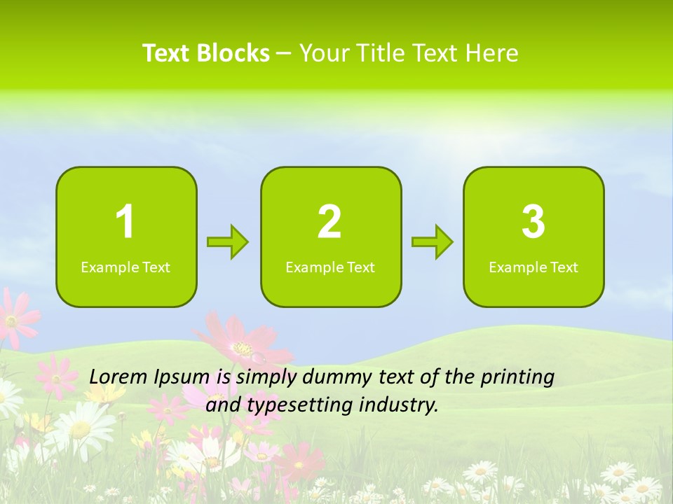 Morning View Flower PowerPoint Template