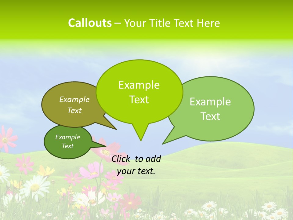 Morning View Flower PowerPoint Template