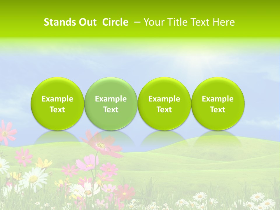 Morning View Flower PowerPoint Template