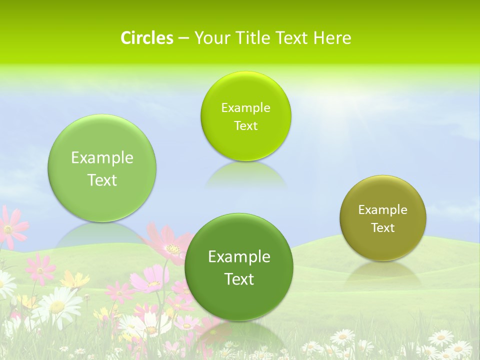 Morning View Flower PowerPoint Template