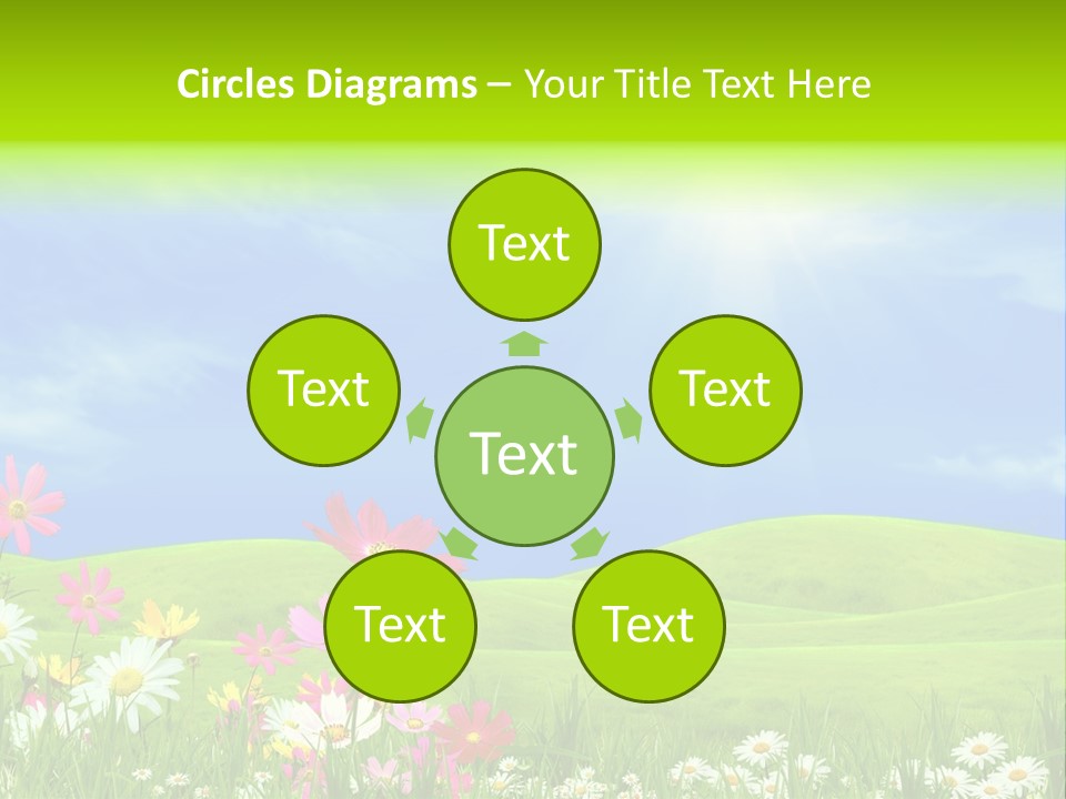 Morning View Flower PowerPoint Template