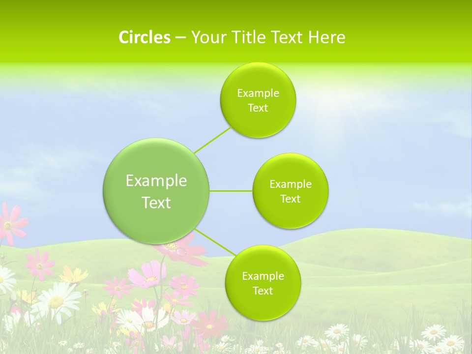 Morning View Flower PowerPoint Template