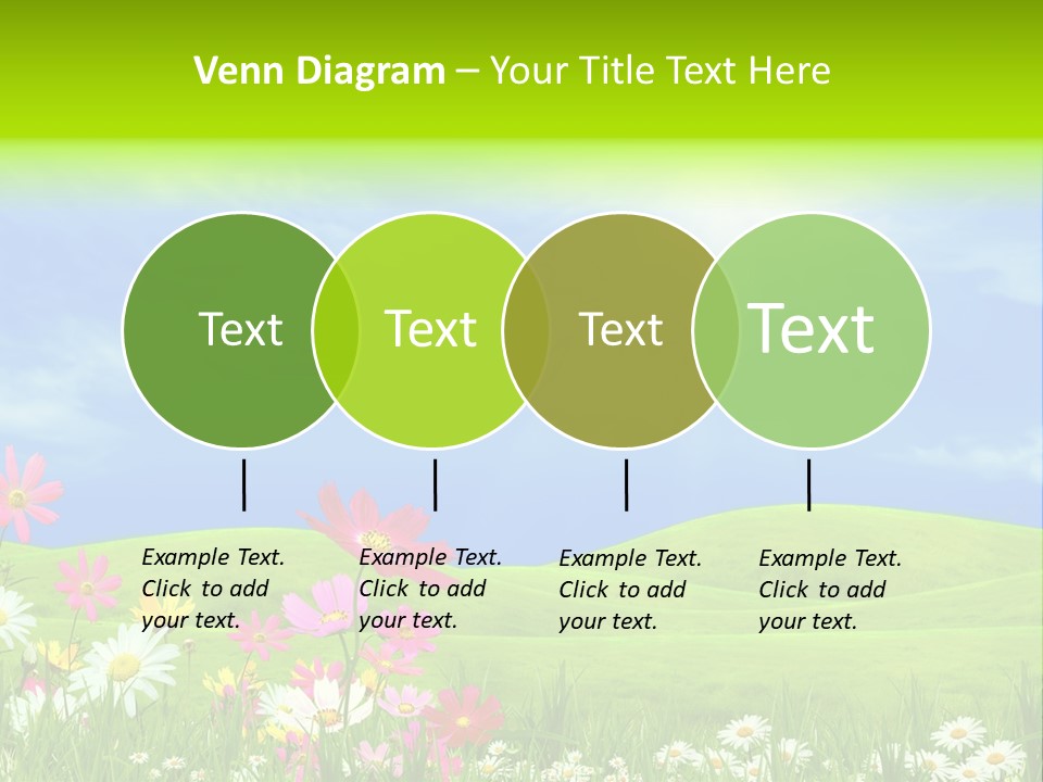 Morning View Flower PowerPoint Template