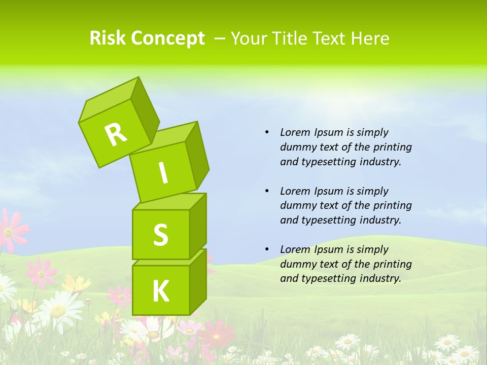 Morning View Flower PowerPoint Template