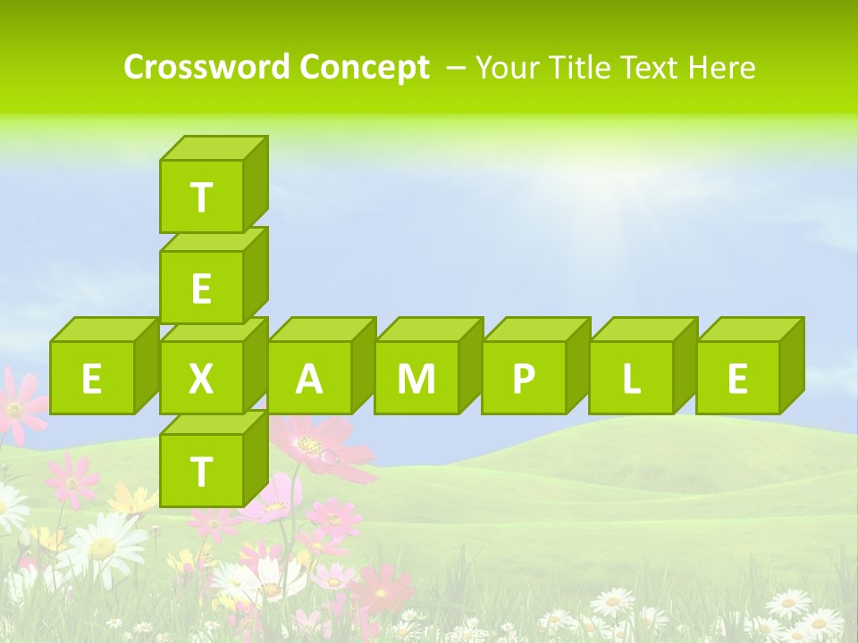 Morning View Flower PowerPoint Template