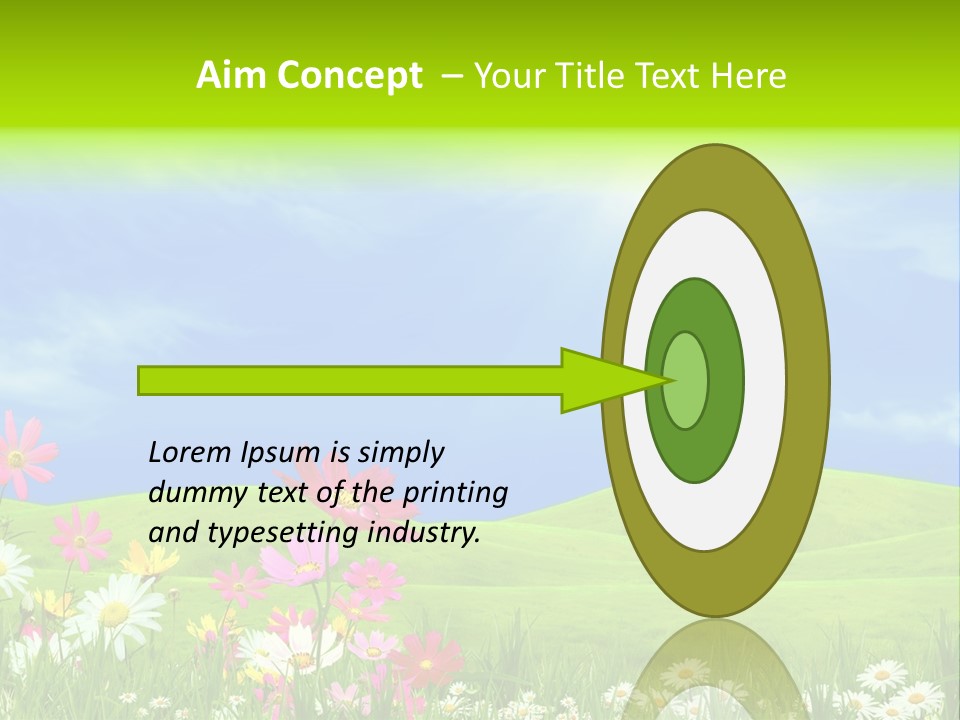 Morning View Flower PowerPoint Template