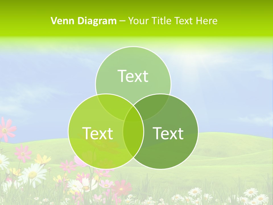 Morning View Flower PowerPoint Template