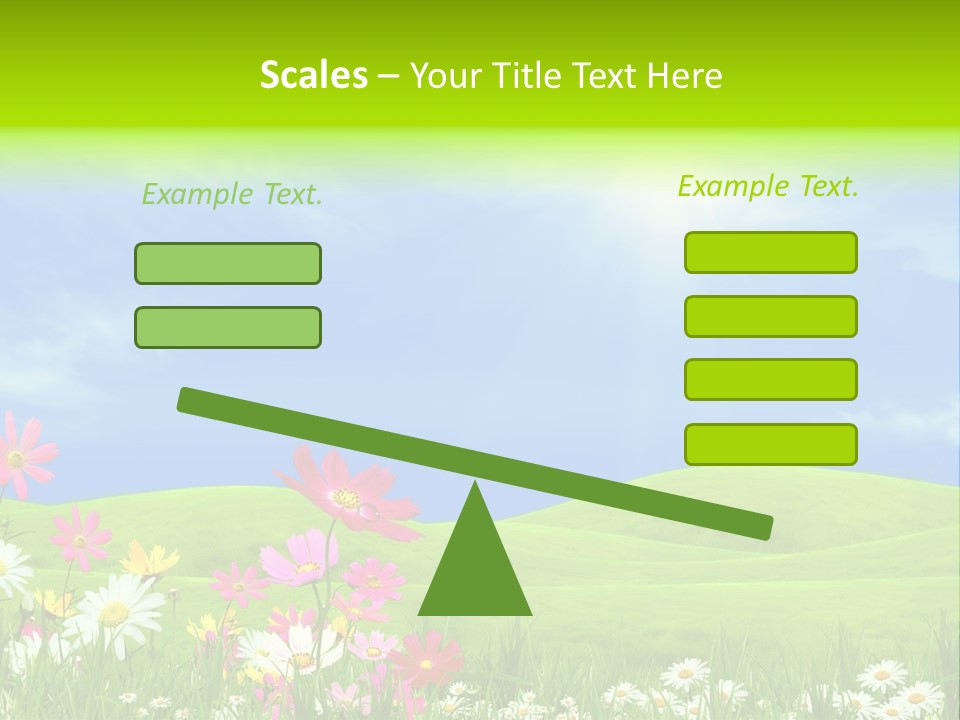 Morning View Flower PowerPoint Template