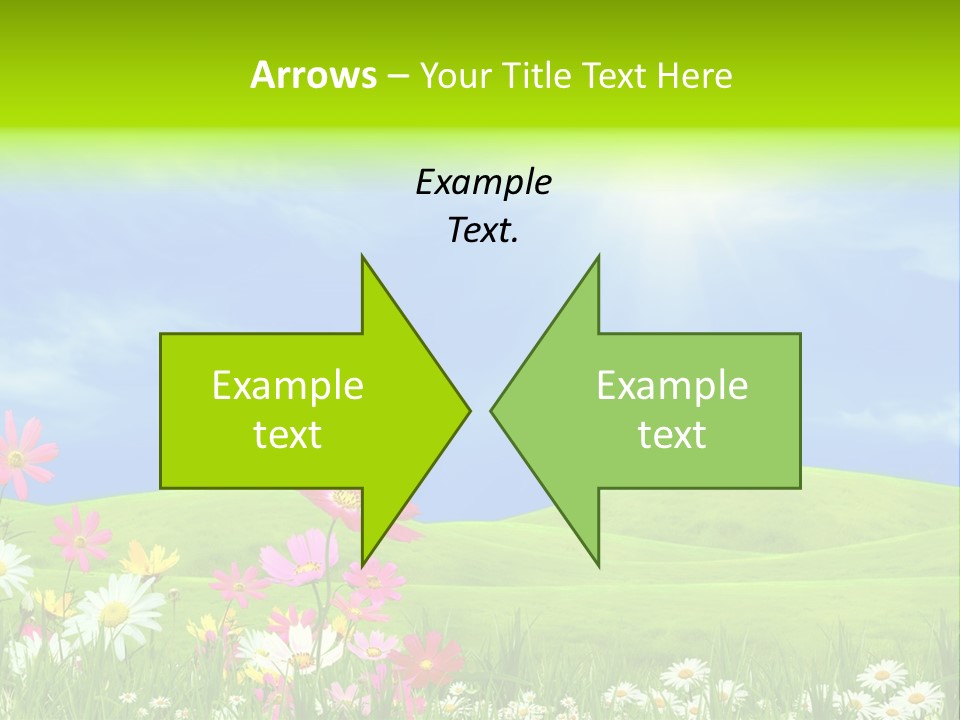 Morning View Flower PowerPoint Template
