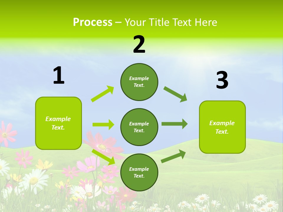 Morning View Flower PowerPoint Template