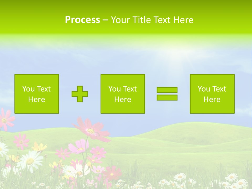 Morning View Flower PowerPoint Template