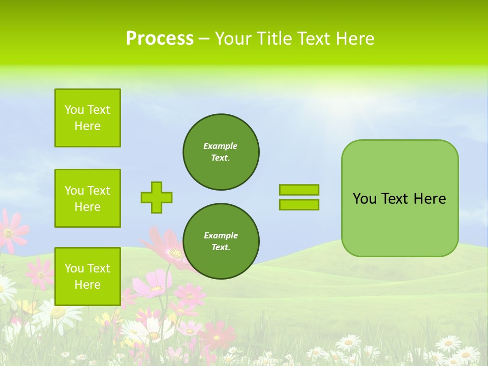 Morning View Flower PowerPoint Template