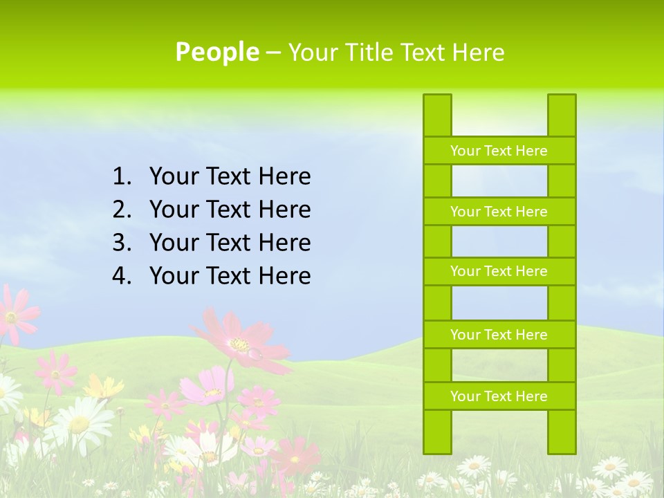 Morning View Flower PowerPoint Template