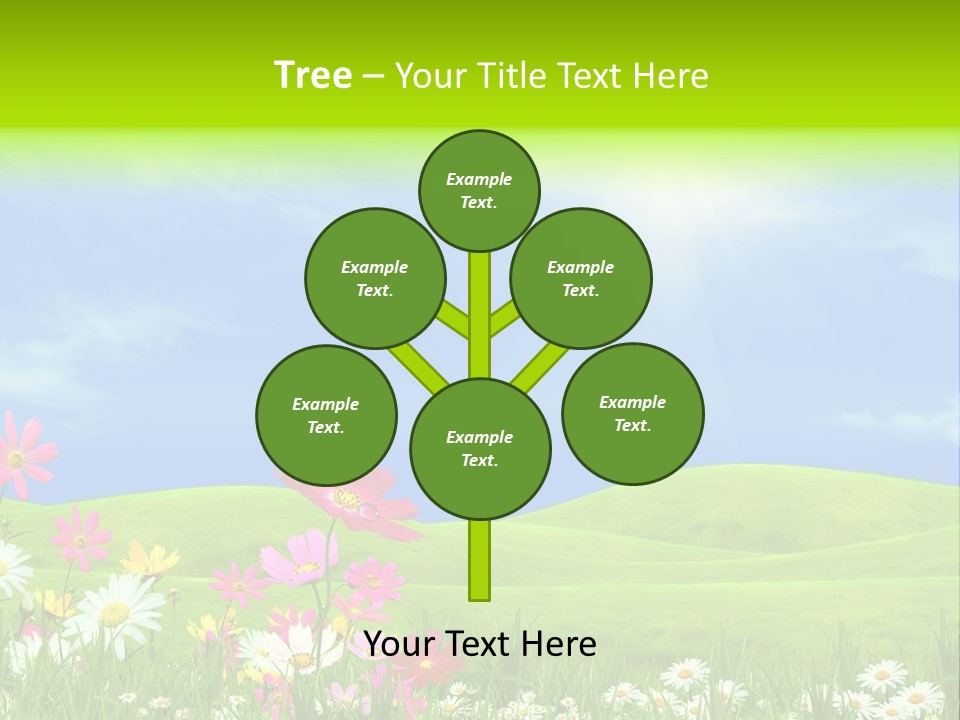 Morning View Flower PowerPoint Template