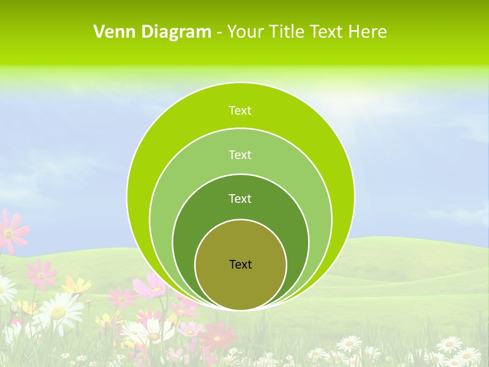 Morning View Flower PowerPoint Template