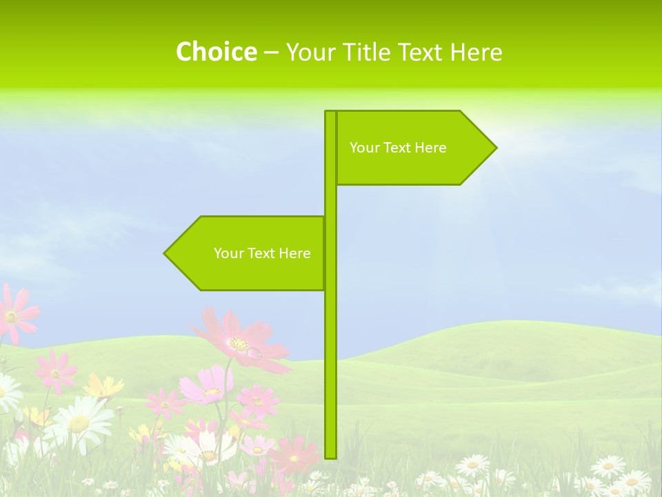 Morning View Flower PowerPoint Template