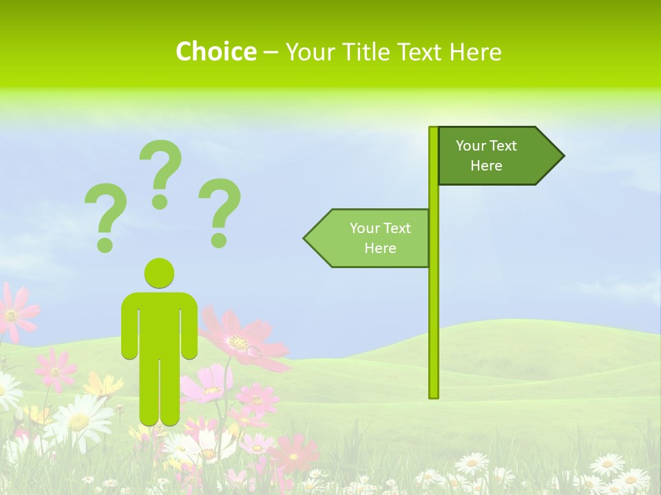 Morning View Flower PowerPoint Template