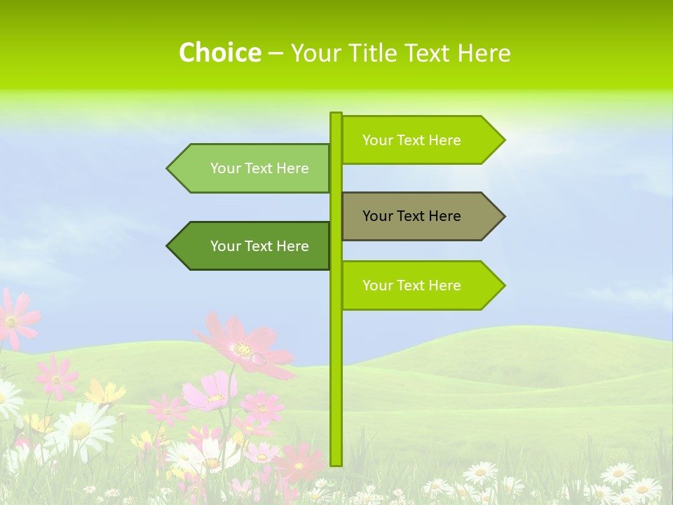 Morning View Flower PowerPoint Template