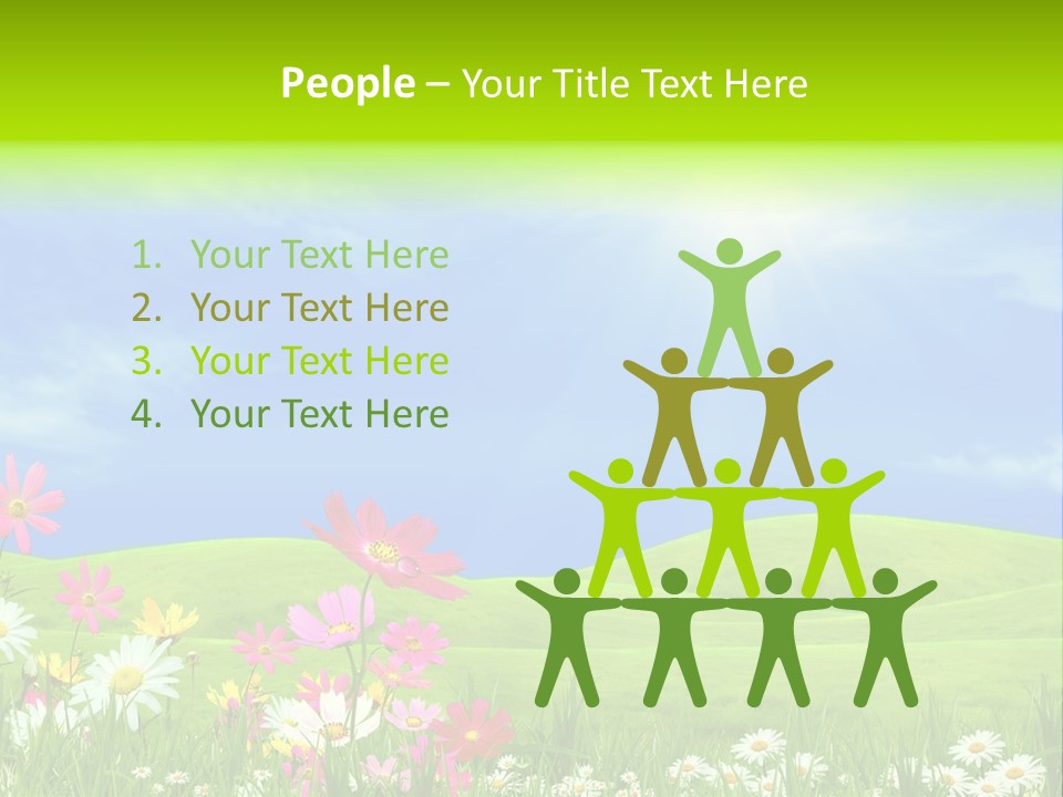 Morning View Flower PowerPoint Template