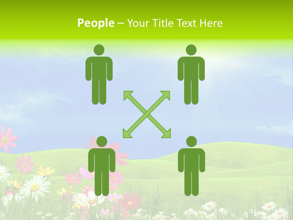 Morning View Flower PowerPoint Template