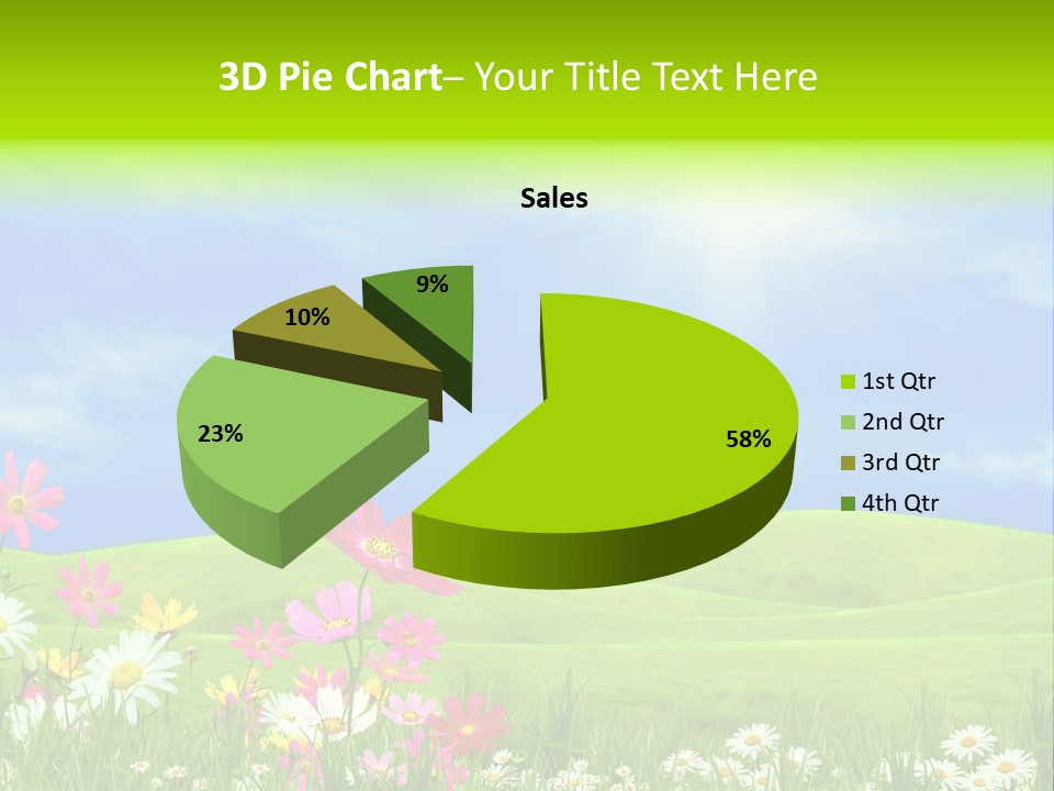 Morning View Flower PowerPoint Template