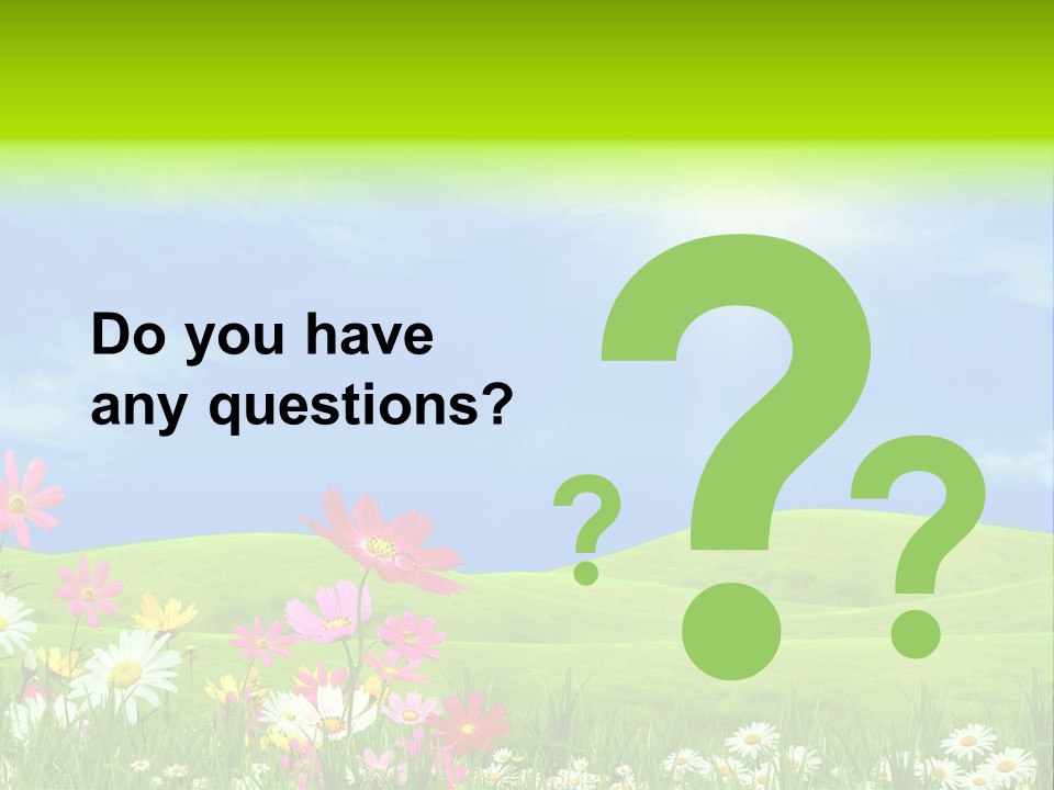 Morning View Flower PowerPoint Template