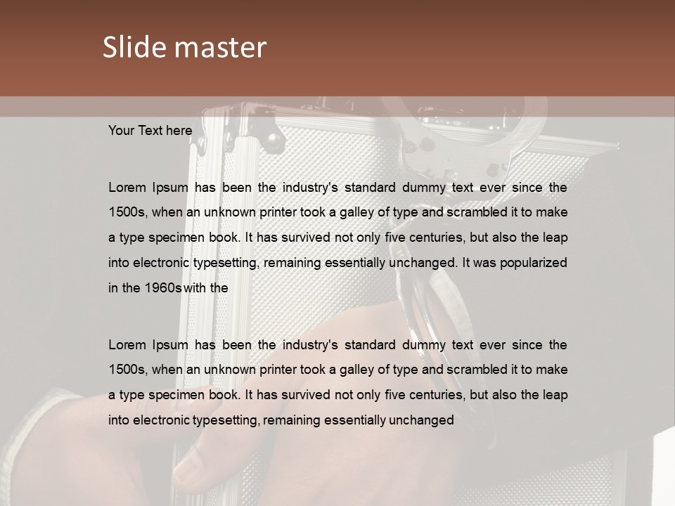 Safeguard Cuff Secure PowerPoint Template