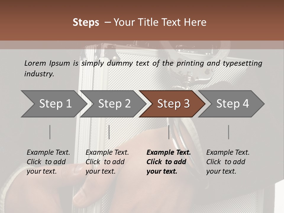 Safeguard Cuff Secure PowerPoint Template