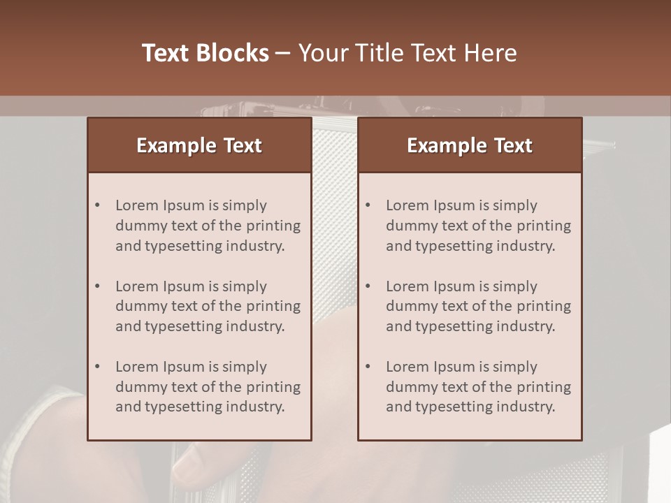 Safeguard Cuff Secure PowerPoint Template