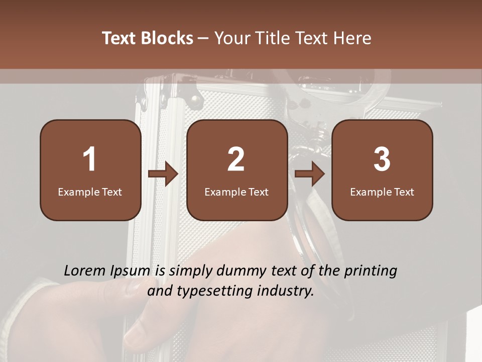 Safeguard Cuff Secure PowerPoint Template