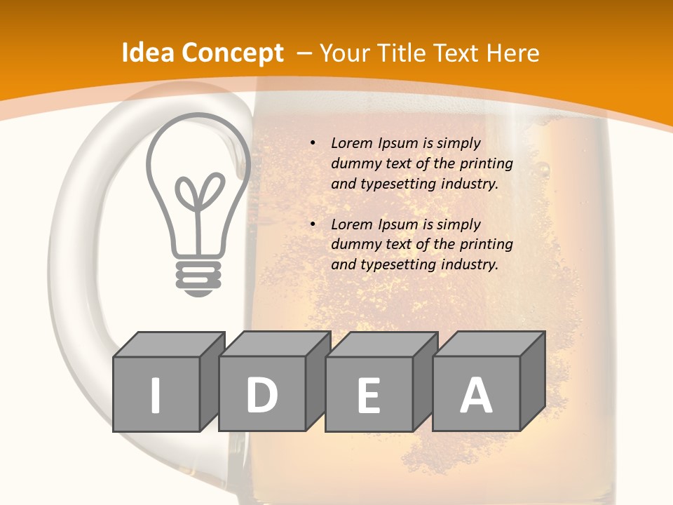 Still Object Beaker PowerPoint Template