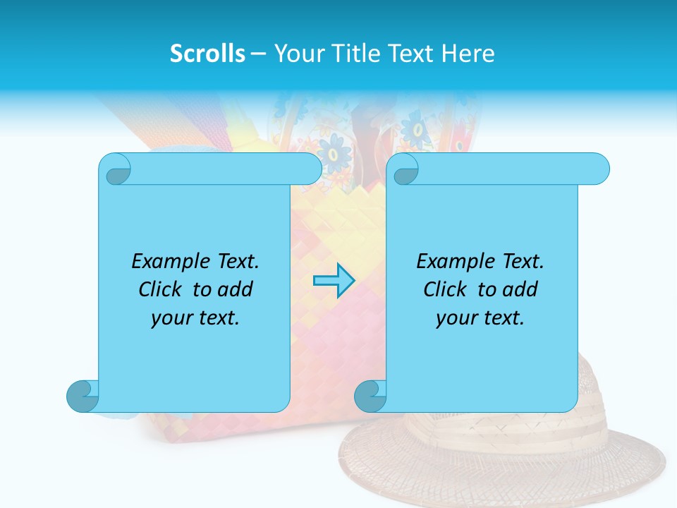 Leisure Sea Flip PowerPoint Template