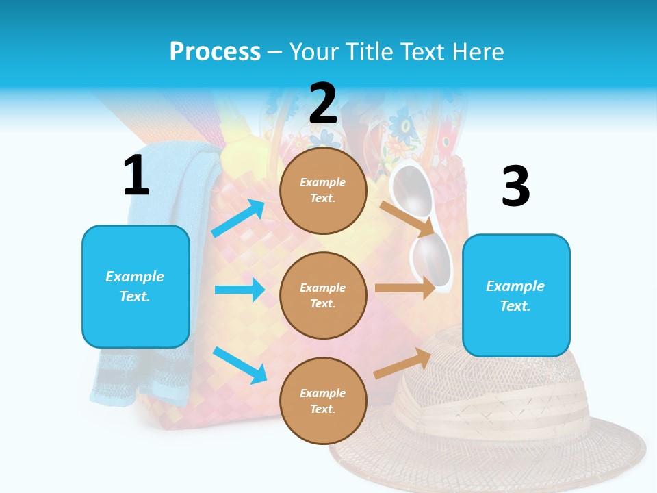 Leisure Sea Flip PowerPoint Template