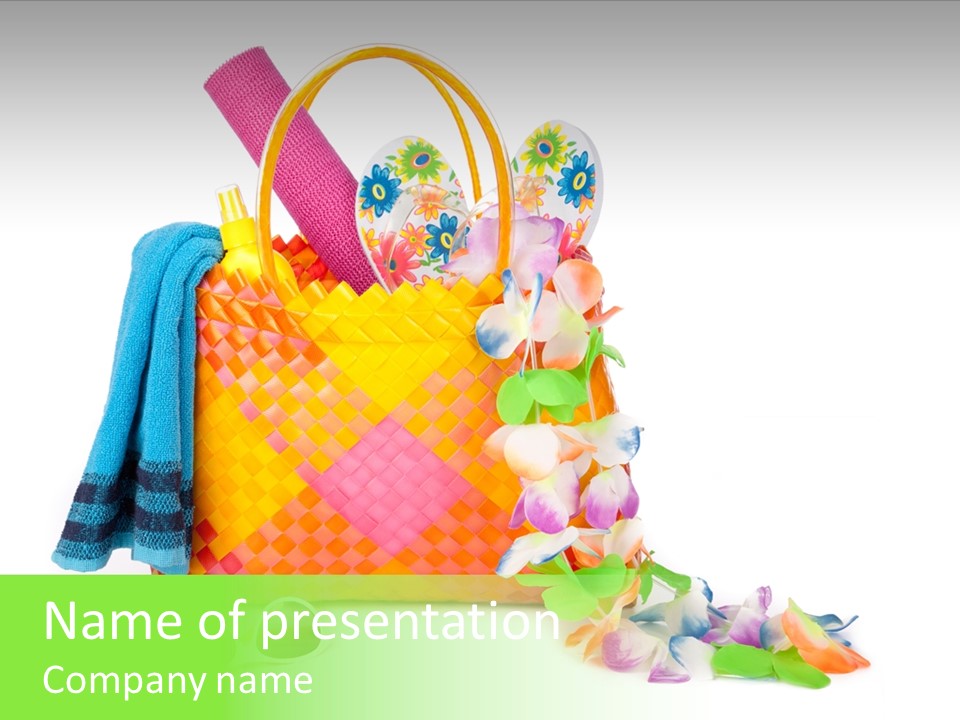 Shoe White Recreation PowerPoint Template