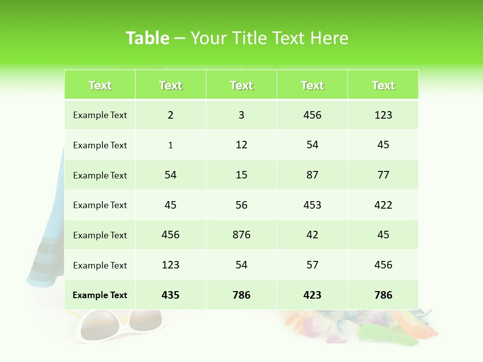 Shoe White Recreation PowerPoint Template