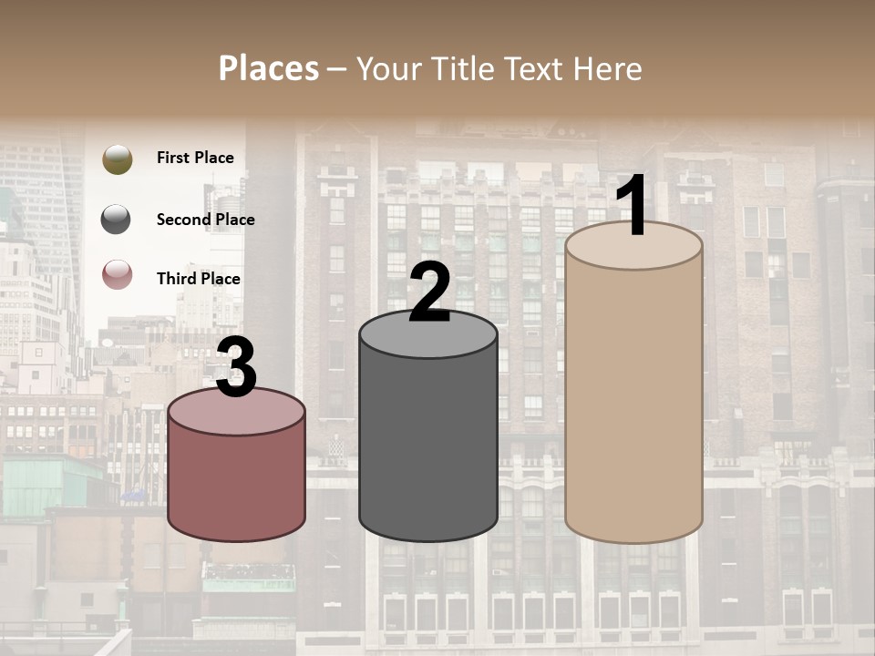 Side Manhattan Road PowerPoint Template