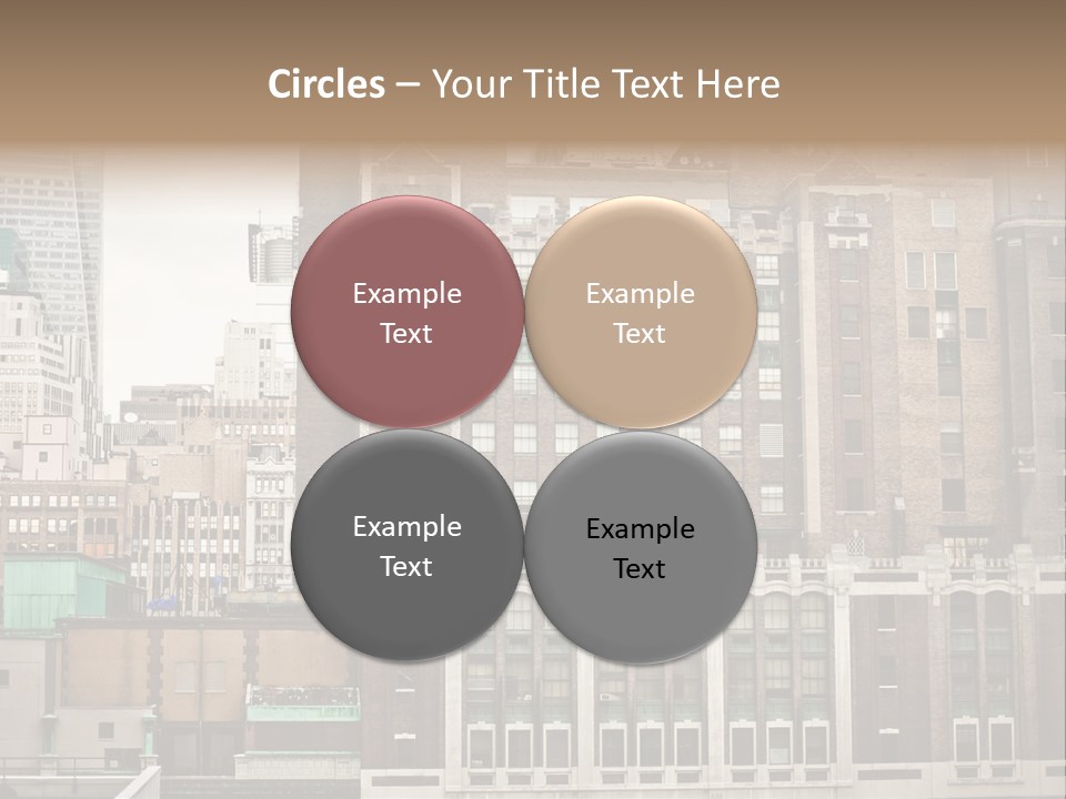 Side Manhattan Road PowerPoint Template