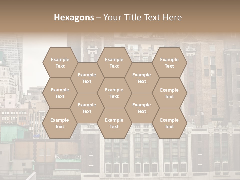 Side Manhattan Road PowerPoint Template