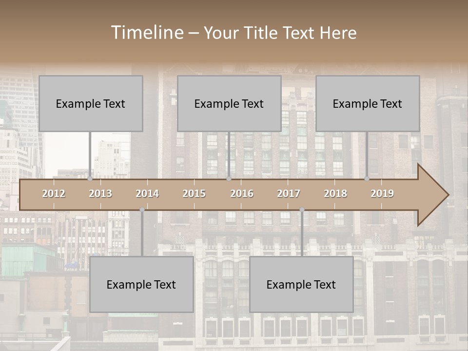 Side Manhattan Road PowerPoint Template
