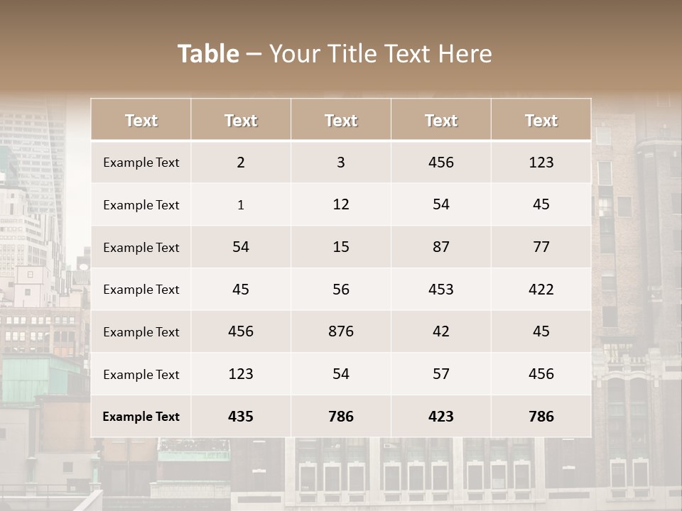 Side Manhattan Road PowerPoint Template