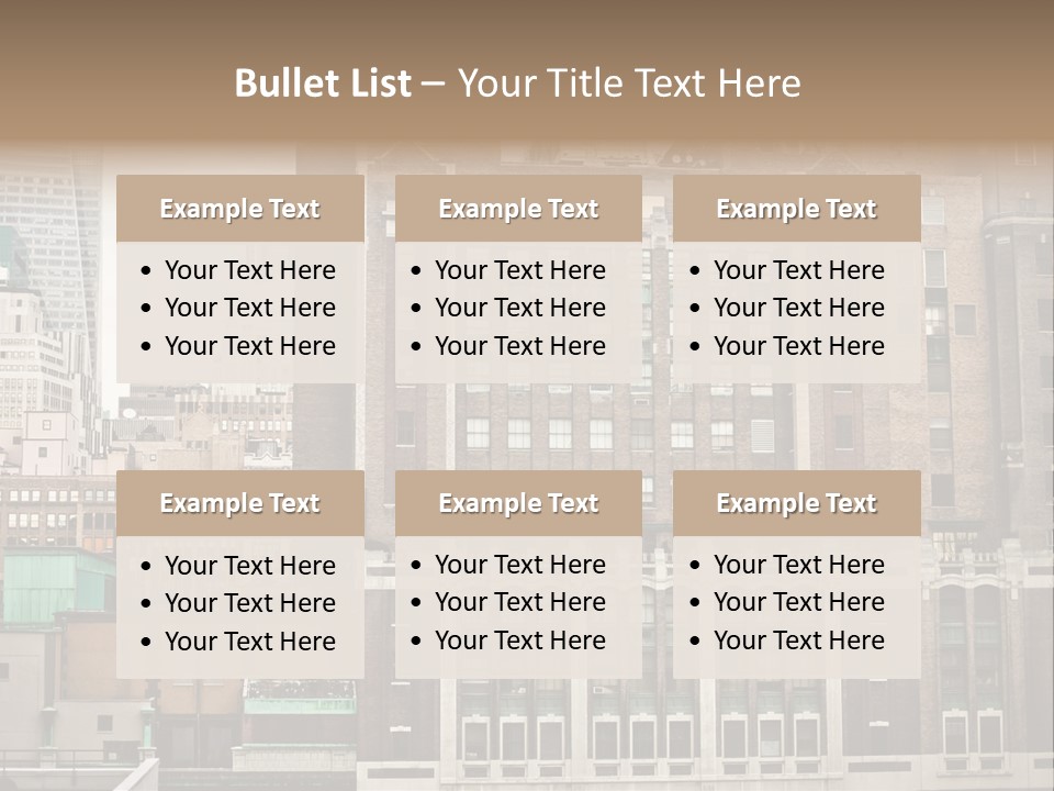 Side Manhattan Road PowerPoint Template