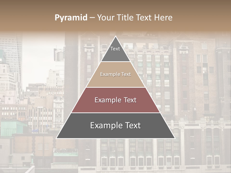 Side Manhattan Road PowerPoint Template