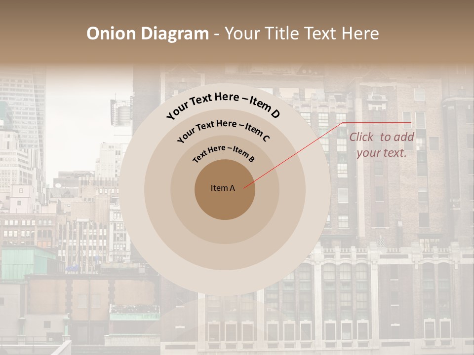 Side Manhattan Road PowerPoint Template