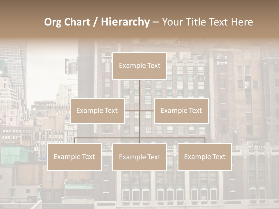 Side Manhattan Road PowerPoint Template