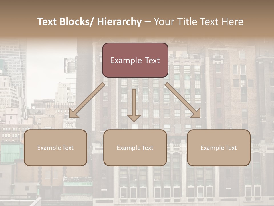 Side Manhattan Road PowerPoint Template