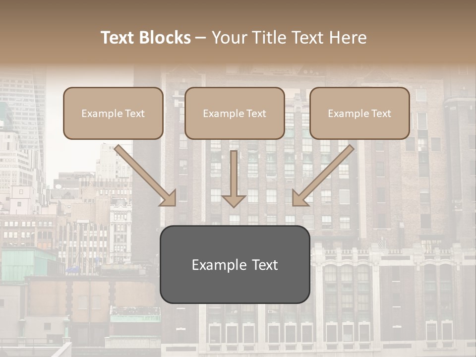 Side Manhattan Road PowerPoint Template