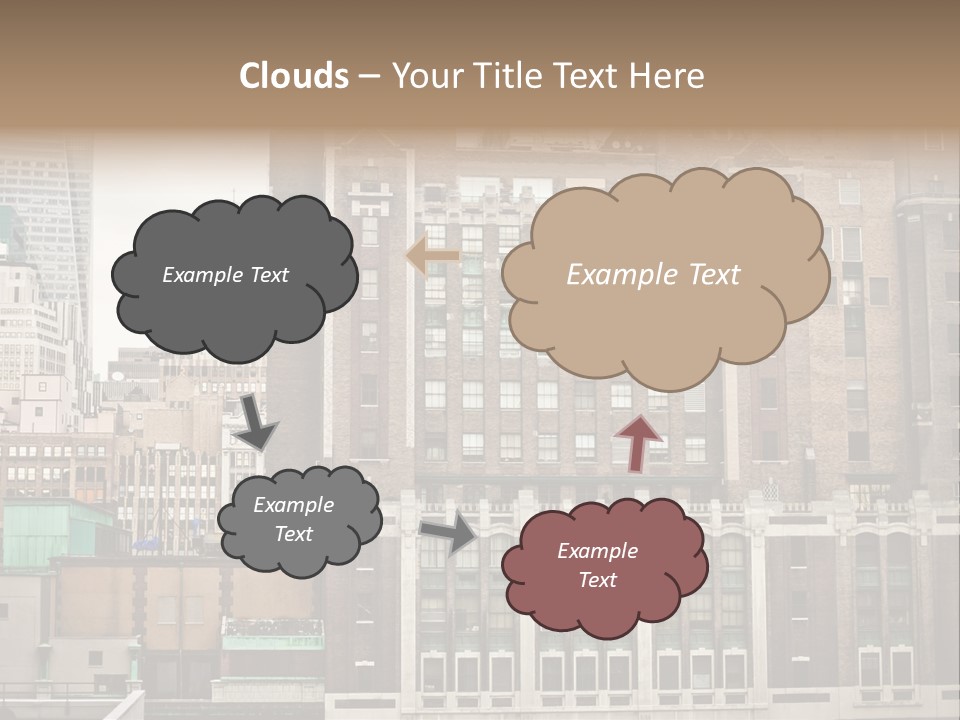 Side Manhattan Road PowerPoint Template