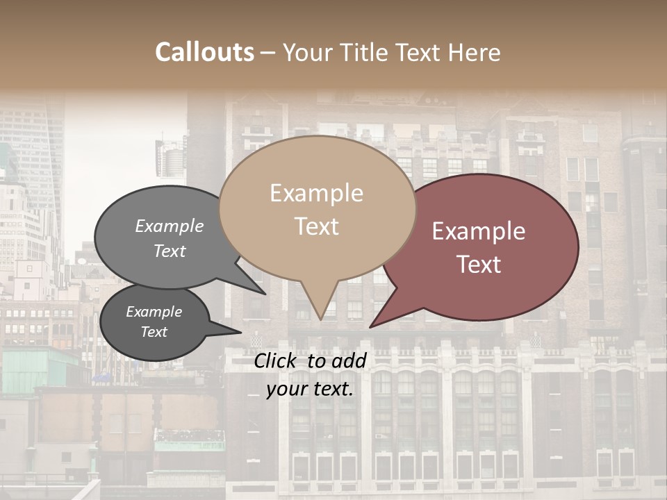 Side Manhattan Road PowerPoint Template