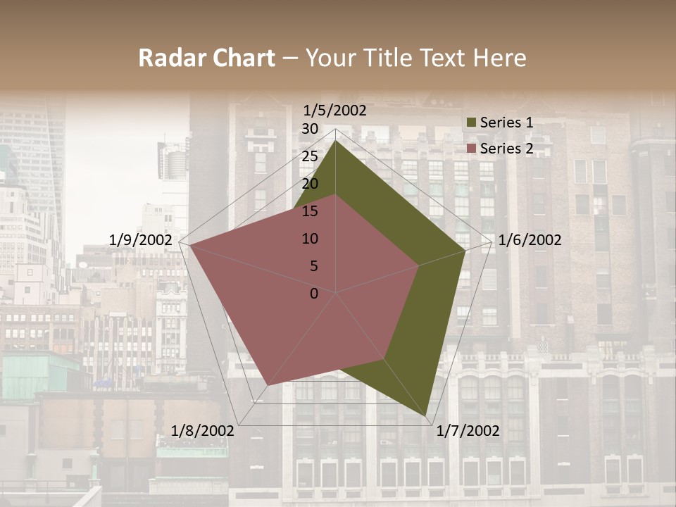 Side Manhattan Road PowerPoint Template